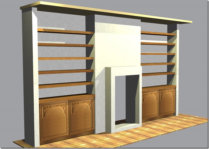 building alcove shelves