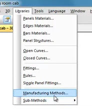 manufacturing methods menu