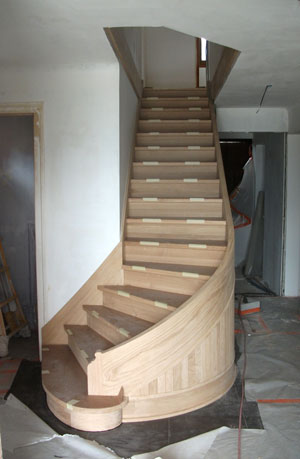 building a curved staircase