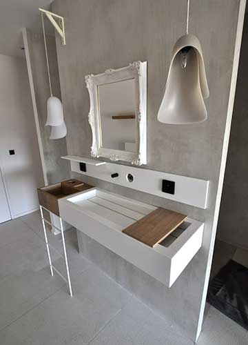 corian bathroom and wash basin