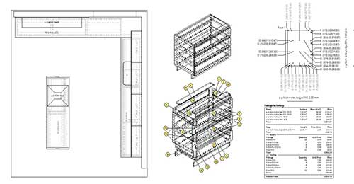 kitchen-plans kitchen created using cabinet plan service