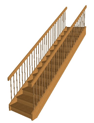 calculate stairs in 3D