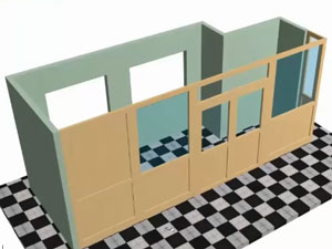 office partitions using design software