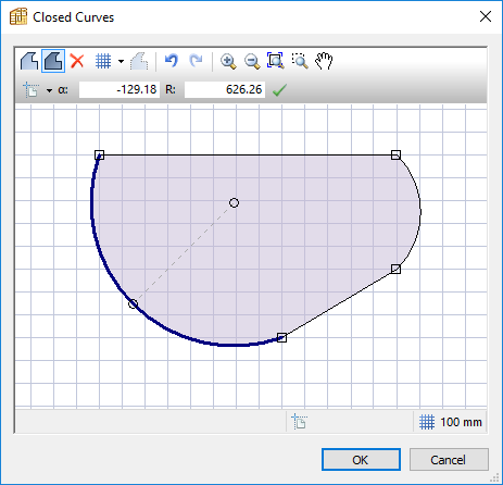polyboard curve editing feature