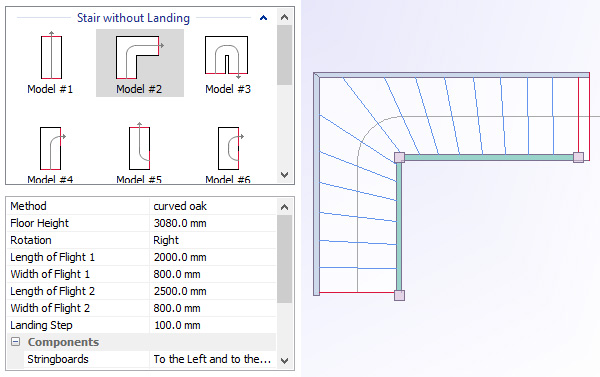 U-Shaped Stair Calculator — Half-Turn Staircase Dimensions