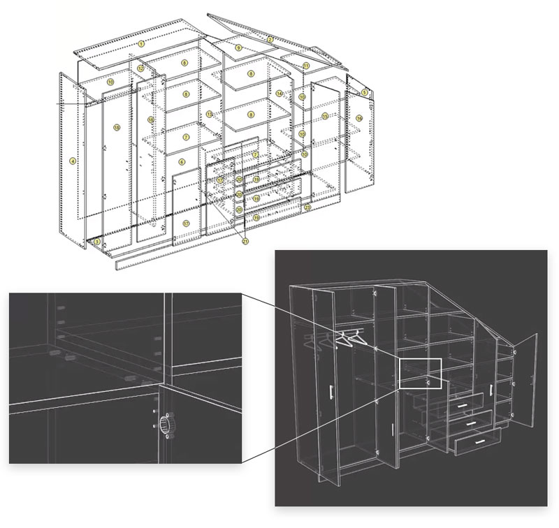 polyboard hardware and manufacturing methods