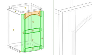 frame and panel door in polyboard
