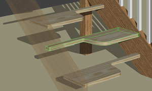 curved shaped steps using stair designer software