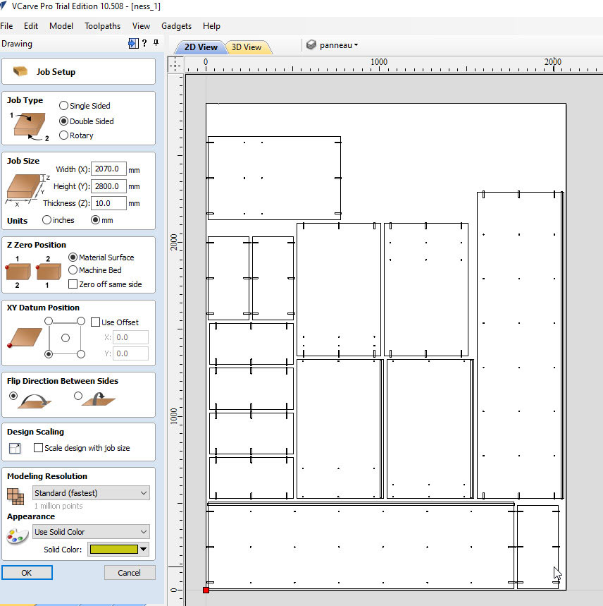 optinest dxf output in vcarve