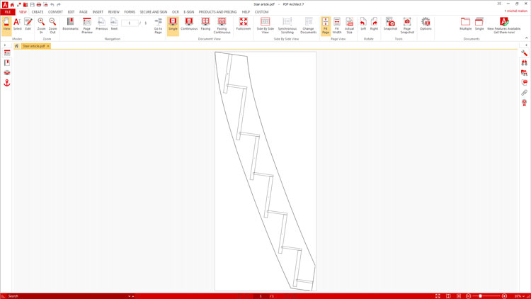 PDF stair template in PDFCreator