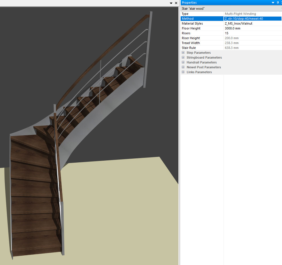 3d metal stair using manufacturing method