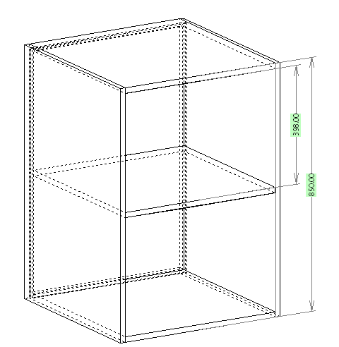 custom vertical dimension displayed in Polyboard