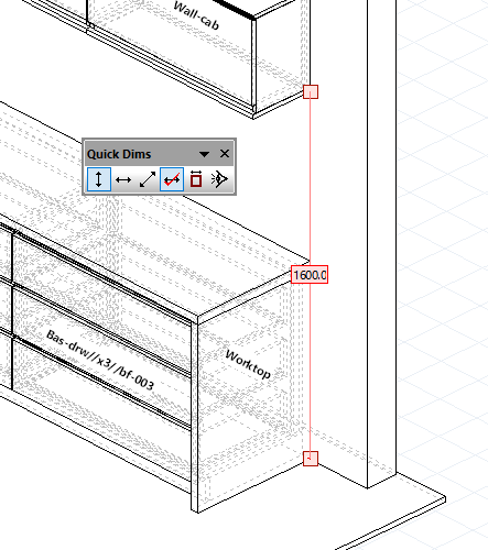 vertical measuring tool in Polyboard