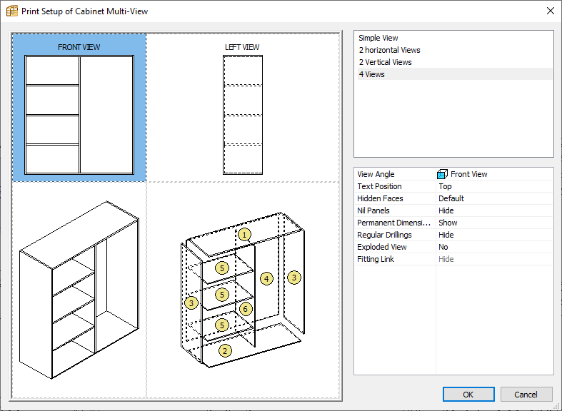 cabinet multi view option in polyboard