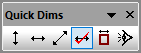 quick dims toolbar in polyboard for measuring