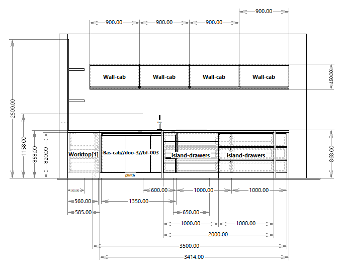 dimensioned plans in polyboard