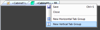 new vertical tab group option