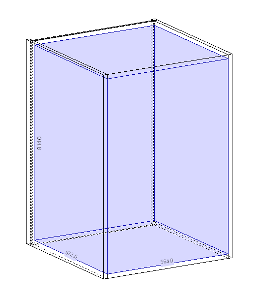 cabinet inner volume selected