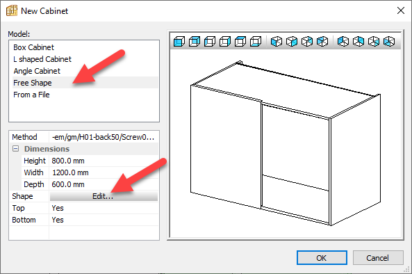 free shape window