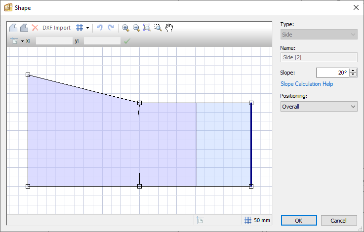 shape editing window