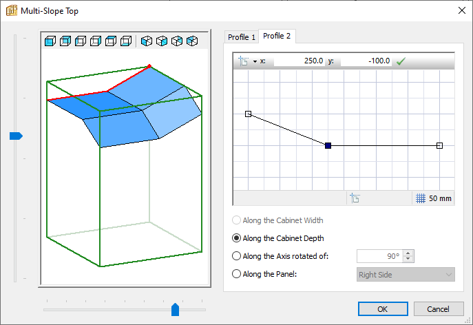 multi slope top option in polyboard