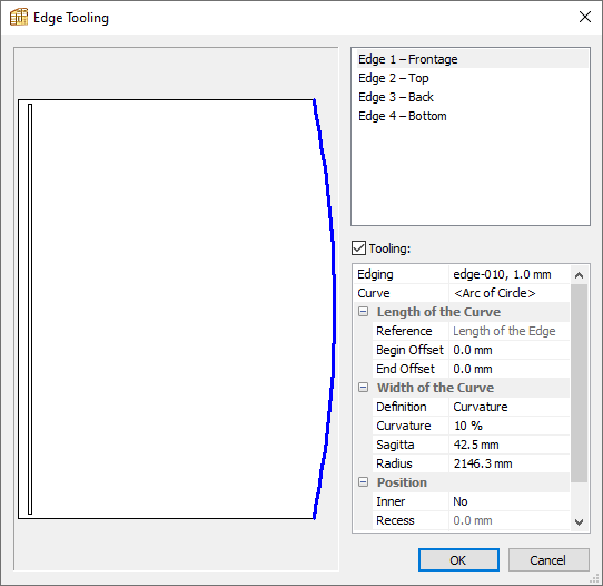 edge tooling window