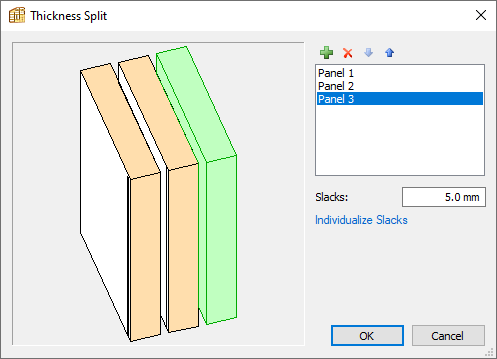 thickness split window