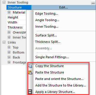 structure management options in polyboard