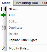 model menu