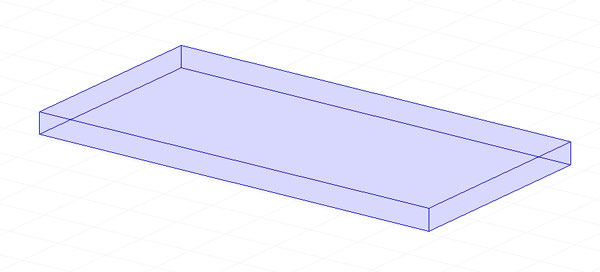 rectangular floor surface