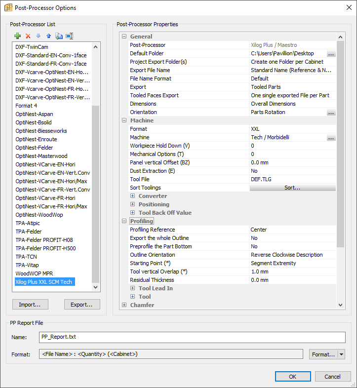 polyboard's scm post processor