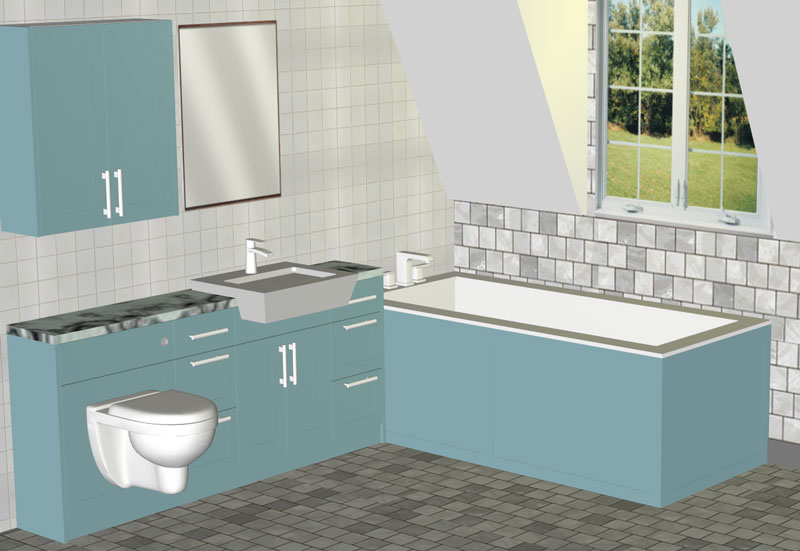 bathroom project in polyboard