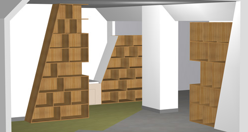 sloping shelves model