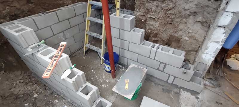 basement foundations going up
