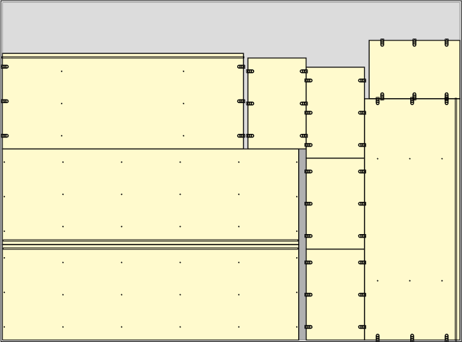 bottom side zone placement in optinest
